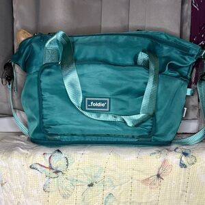 The Foldie Teal Travel Bag